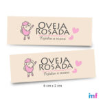 Etiquetas de algodón impresas en 2 colores