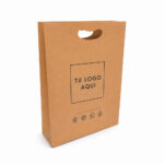Bolsas de Papel Kraft con Asa Troquelada Personalizadas