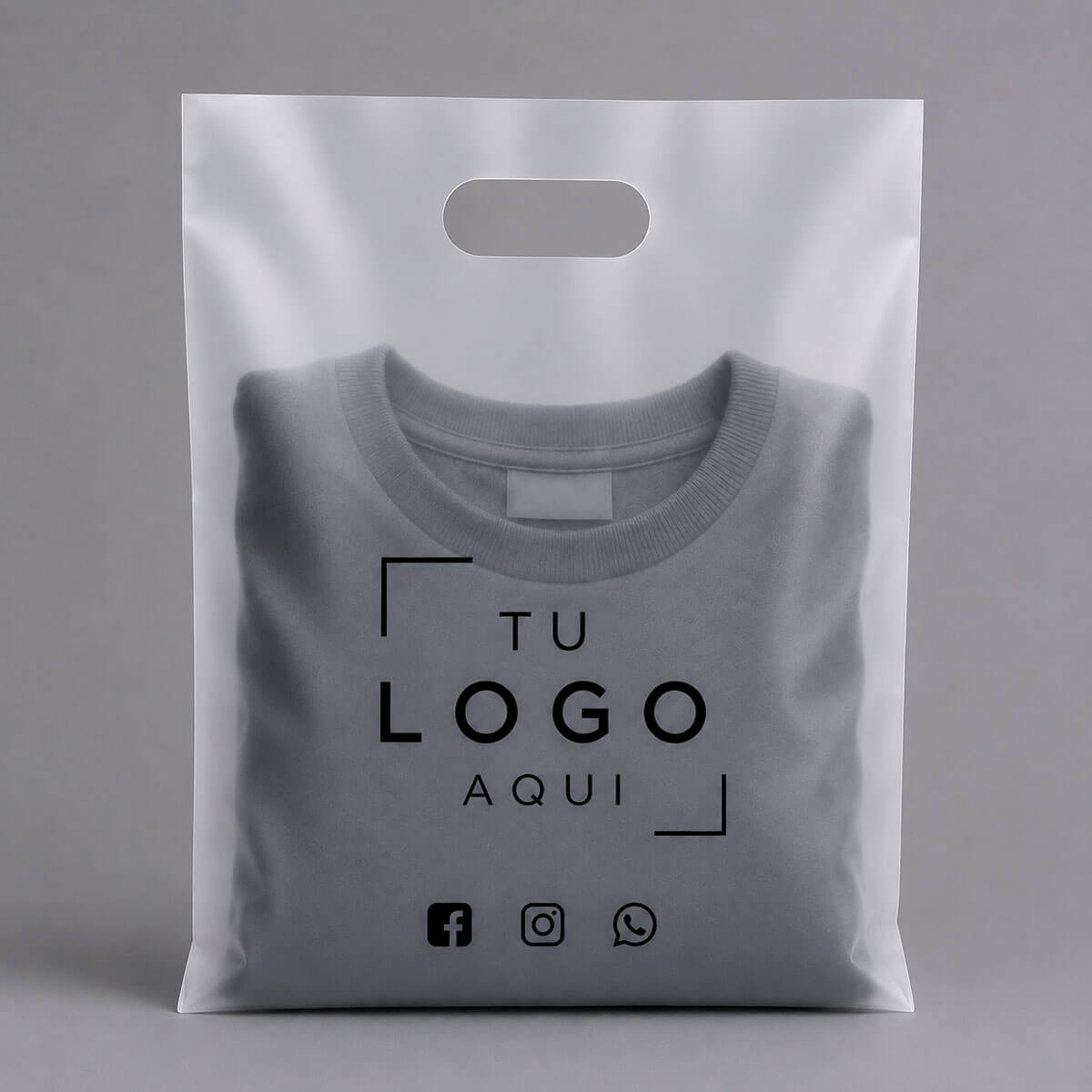 bolsas-plasticas-pavonadas-personalizadas Bolsas plásticas pavonadas personalizadas con asa - Imagen 1