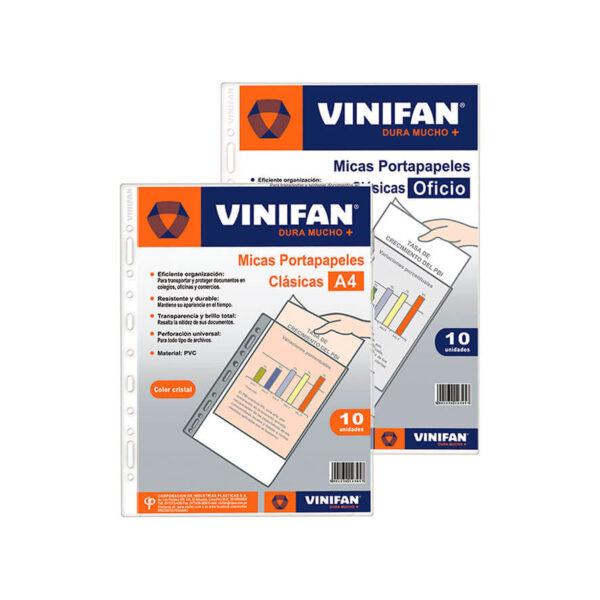 Micas portapapeles Vinifan A-4